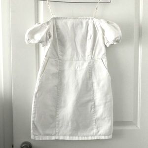 Forever 21 White Denim Dress
